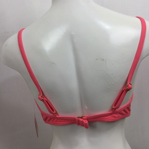 Kate Spade Women Bright Peony Spring Twisted Tie Bikini Bra Top S20280 Large NWT - Picture 3 of 11